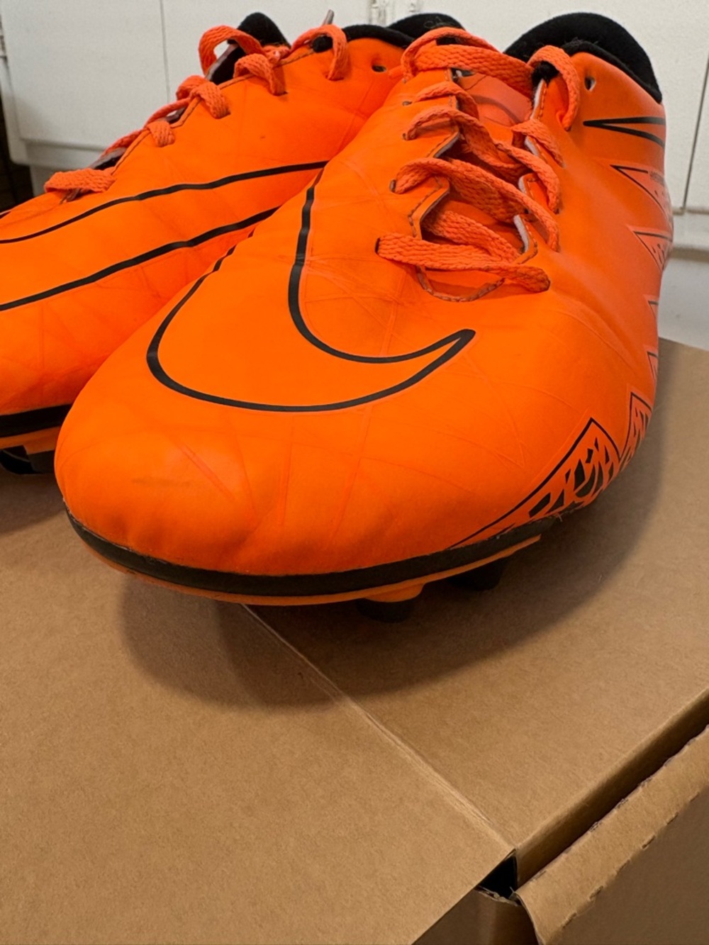 NIKE HYPERVENOM PHADE II FG ORANGE/BLACK 2015 SIZE 11.5 749889 888 - Picture 11 of 11